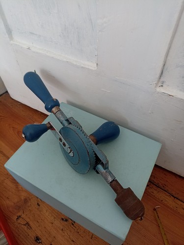 Vintage footprint hand drill - footprint,
