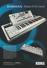 KORG RADIAS Synthesizer Keyboard 2006 Vintage ADVERT Print Poster