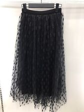 New Womens Mesh Tulle Tutu Skirt Layered Pleated Party Ladies Maxi Long Dress