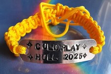 COLDPLAY HULL 2025 TOUR Wristband