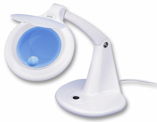 Led compact table magnifier - table,