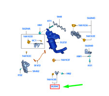 FORD KA MK2 Exhaust Manifold Mounting Bracket 9S51-5A204-DA 1558868 NEW