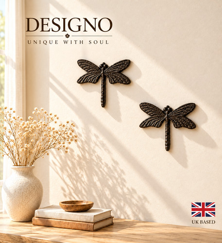 Set cast iron dragonfly - set,