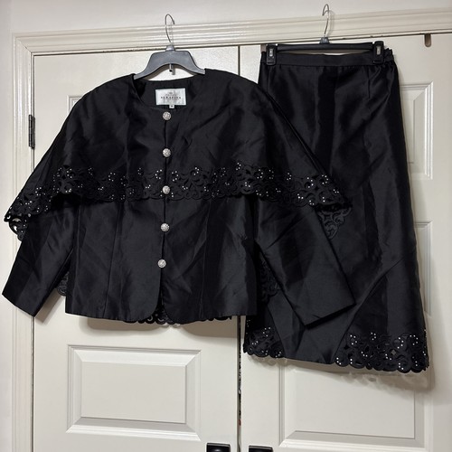 Serafina black skirt suit - 2,