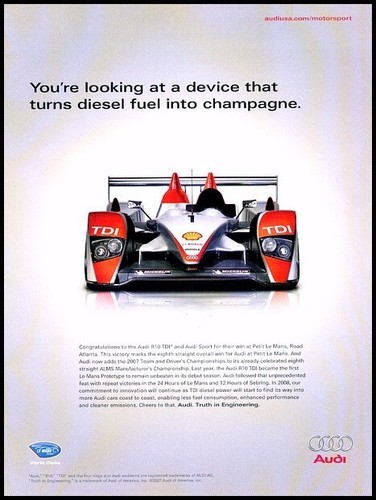 2008 2007 audi - r10, tdi