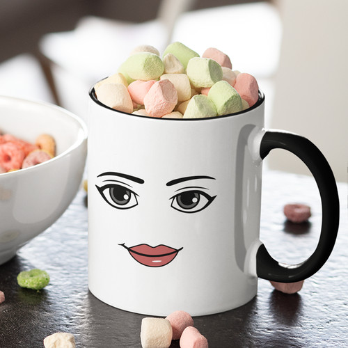 Roblox woman face mug - woman,