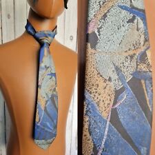 Vintage 1980s Abstratct Tie In Multicoloured Pattern Polyester Geek CHic AT13