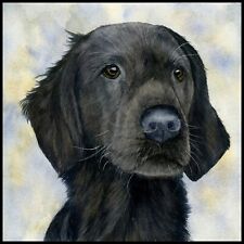 Flat Coated Retriever Dog Pet Portrait PRINT from an Original Painting