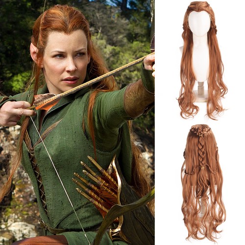 Brown braid wavy - wavy, for