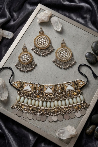 Afghan jewellery set - afghan, necklace