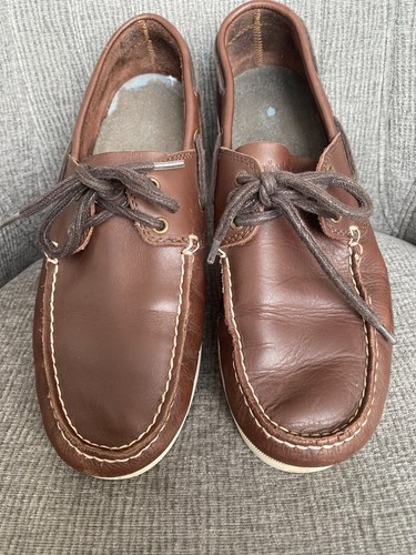 Men brown leather timberland - leather,