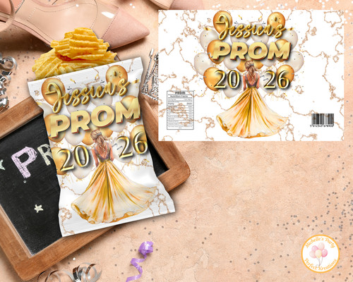 Personalised gold prom 2026 - personalised,