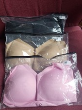 Conterve style non wired ladies bras 3 pack