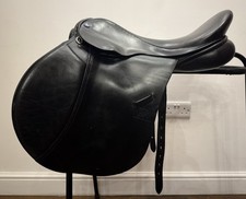 18” Frank Baines Balance Saddle Black English Leather XXW