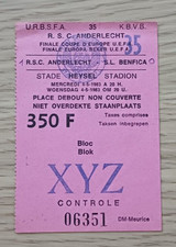 Ticket 1983 RSC Anderlecht vs