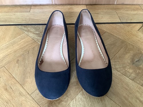 Ladies next blue suede - blue,