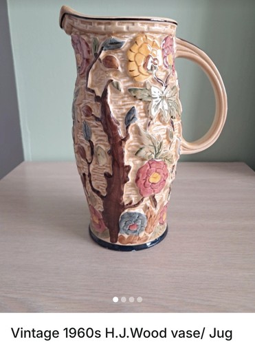 Indian tree pottery jug j - tree, h