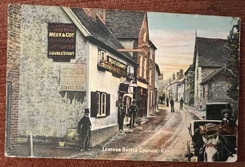 Antique postcard cobham - antique,