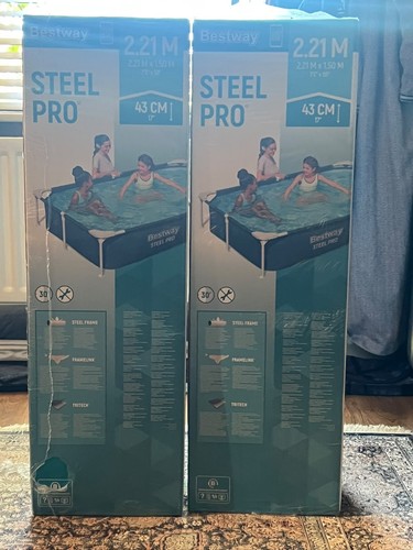 Bestway 25ft steel - 7.25ft, large