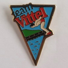 Vittel bottled water lapel pin - vittel,