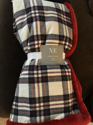 Christmas plaid throw blanket - christmas,