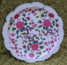 James Kent Old Foley Chinese Rose Dessert Plate Birds 22 cm