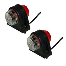 2x BRITAX Red White 428 Side Marker Light Trailer GD 84 IFOR WILLIAMS Trailers