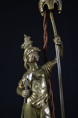 Austrian bronze knight table - knight,