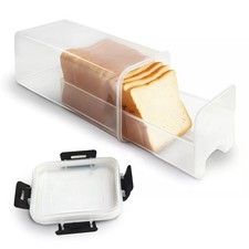 Bread Storage Container with Tray Plastic Bread Box with Airtight Lid Bread Bin