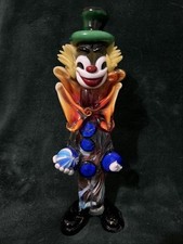 Vtg Murano Glass Clown Holding