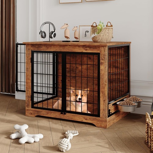 Dog cage pet crate wooden - dog,
