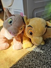 Disney Store Exclusive The Lion King Simba & Narla 14"Plush Soft Toys