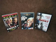 Chucky collection : Childs Play, Bride of Chucky, Curse of Chucky DVD bundle