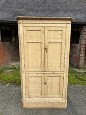Antique pine large pantry - large,