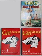 3x 1950s Annuals Girls' Own