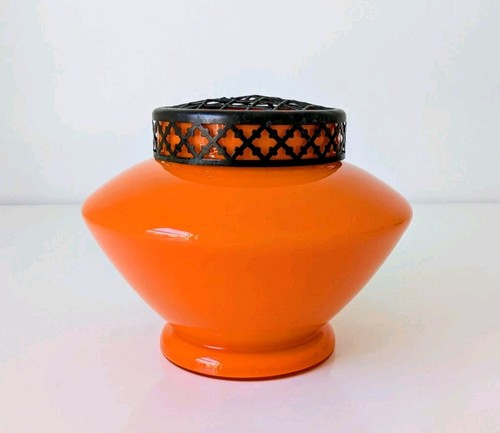 Vintage czech bohemian orange - vintage,