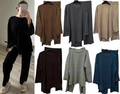 Women ribbed loungewear - women,