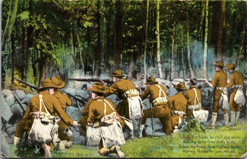 Postcard wwi defenders - defenders, of