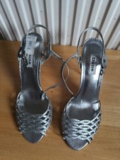 Silver sandals from Dune UK8