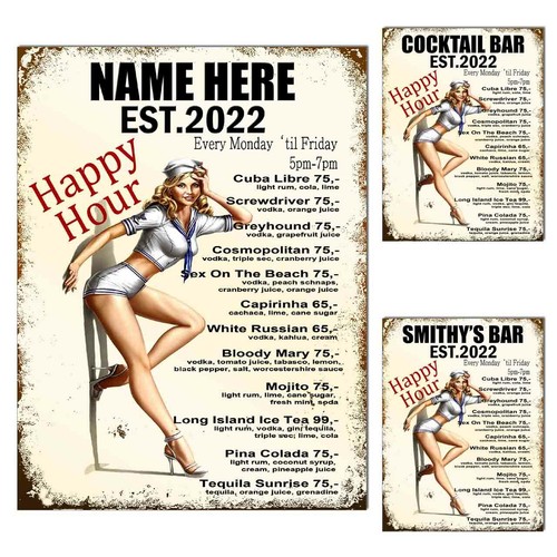 Personalised pub sign - personalised, plaque