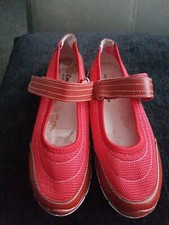 Ladies Red Flat Shoes Size 5 From  Coolers