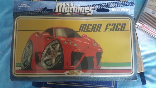 Mean machines metal plate - machines, plate.mean