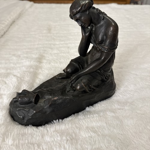 Art nouveau spelter - nouveau, sculpture