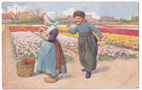 Dutch children tulip - children,