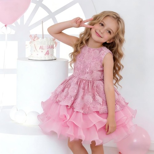 Kids girls sequin flowers - girls,