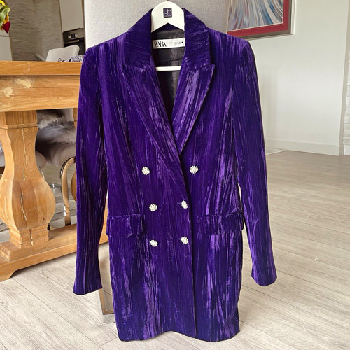 Zara purple velvet double - zara,