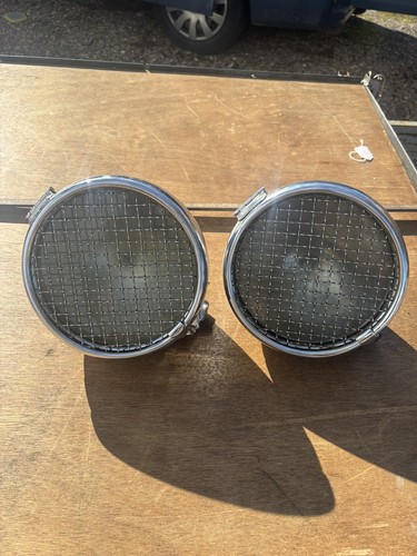 Vintage lucas car headlamps - car,