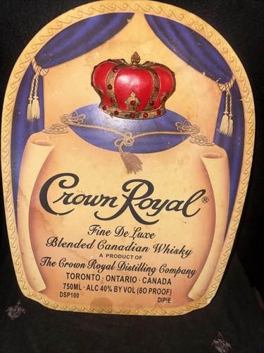 Crown royal whiskey - whiskey, wooden