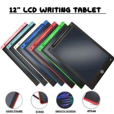 12" Electronic Digital LCD Writing Tablet Drawing Board Kids Graphics Gifts Toys
