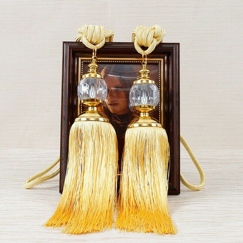 Pair curtain holdbacks rope - pair,
